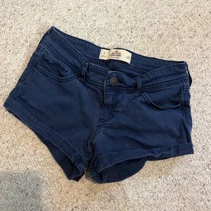 Hollister Navy Blue low rise short shorts